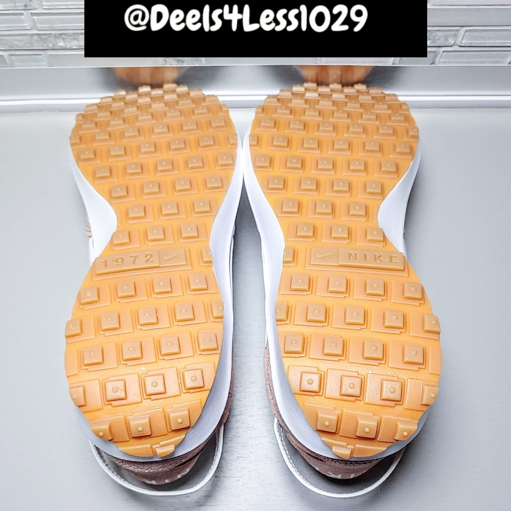 Nike Waffle Debut Running Womens Particle Pink White Gum Brown Beige - Picture 6 of 6